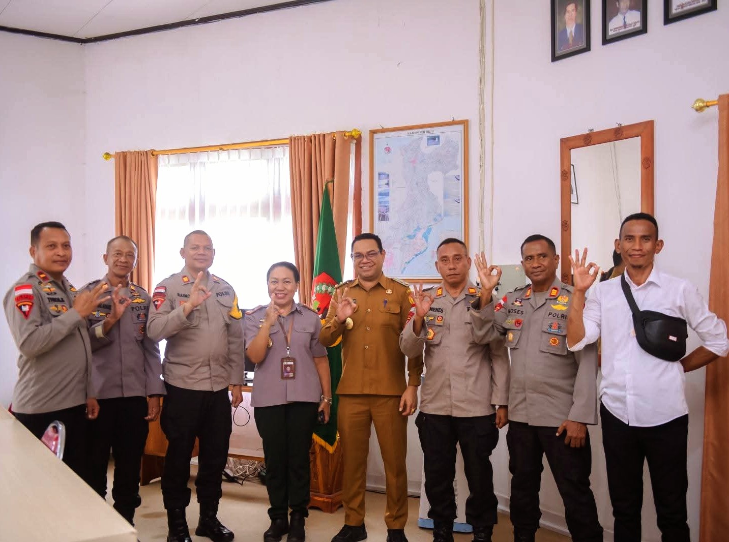 Optimalkan Pelayanan Masyarakat, Pemkab Belu Perkuat Kemitraan dengan Jajaran Brimob