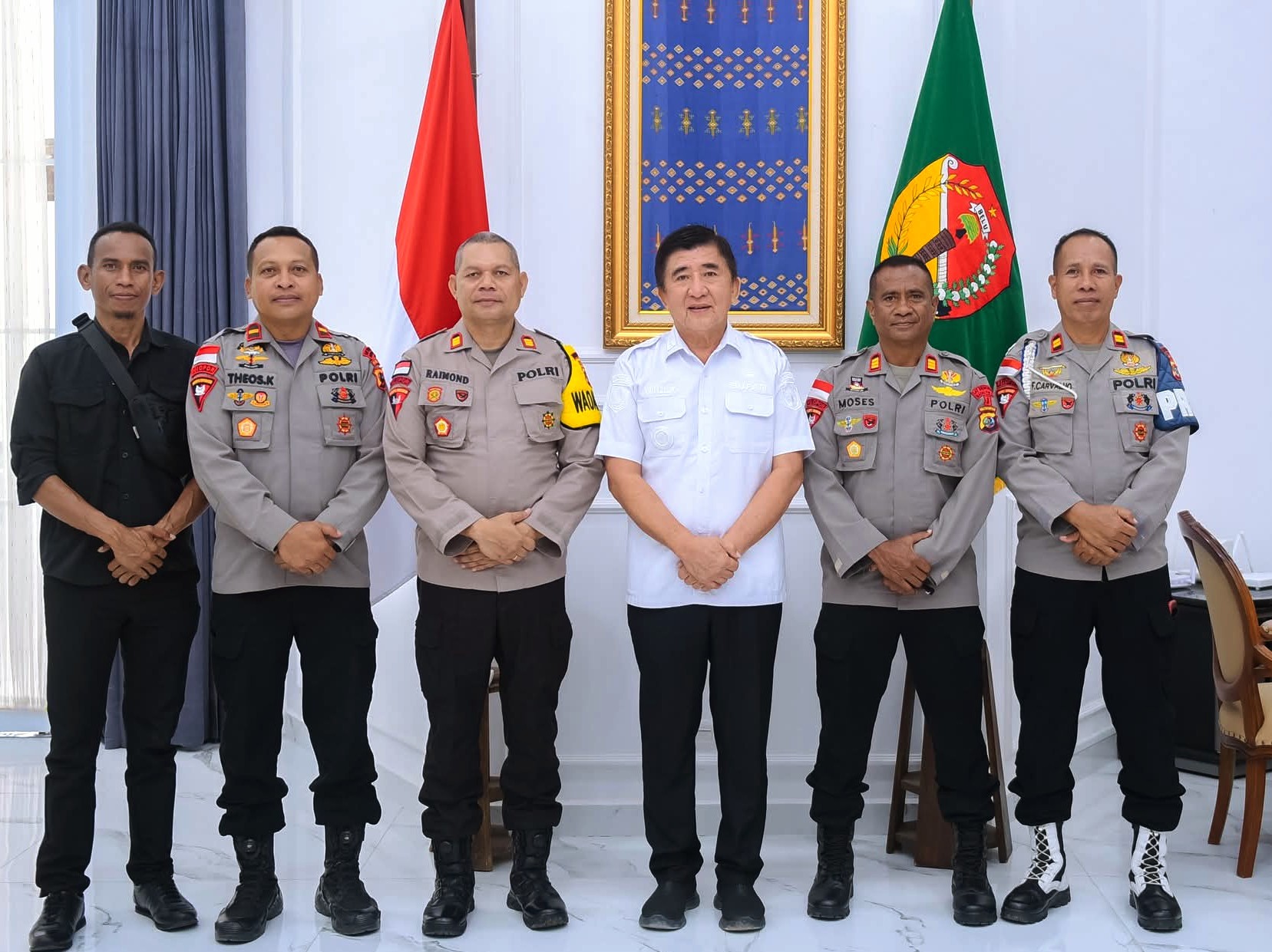 Perkuat Sinergi di Batas Negeri, Brimob Batalyon A Pelopor Siap Kawal Pembangunan Belu
