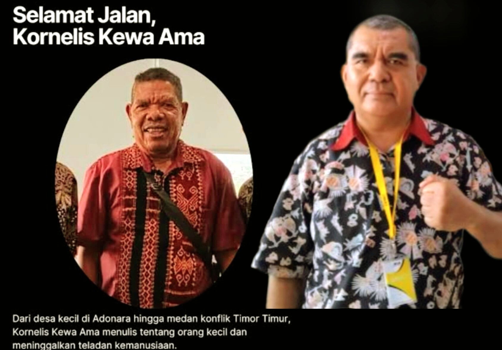 Selamat Jalan, Pejuang HAM! Gabriel Goa Mengenang Kornelis Kewa Ama: Suara Kenabian Jurnalis 'Orang Kecil' yang Tak Pernah Padam  