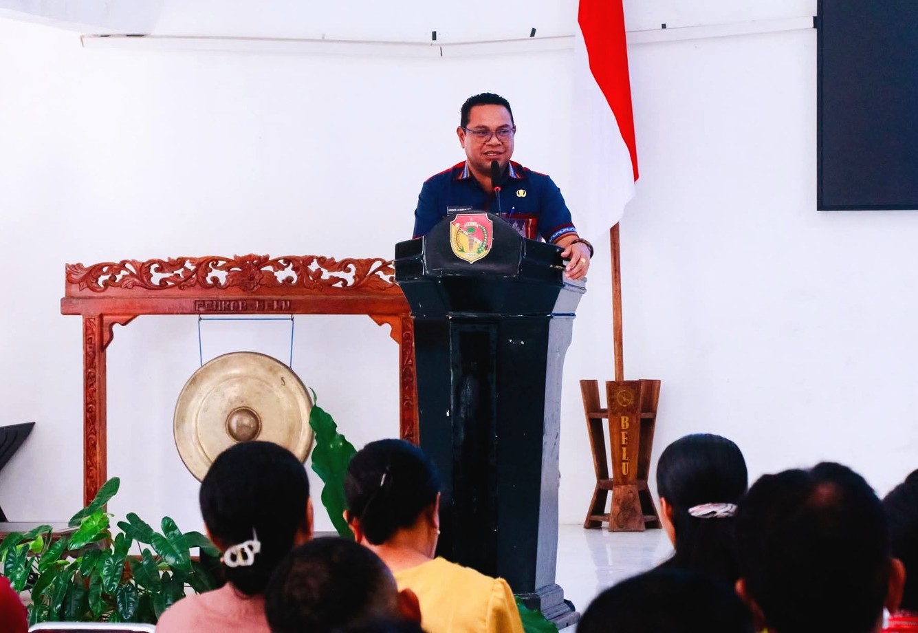 Wabup Belu Dorong Kepesertaan BPJS di Desa Guna Putus Rantai Kemiskinan Akibat Kecelakaan Kerja