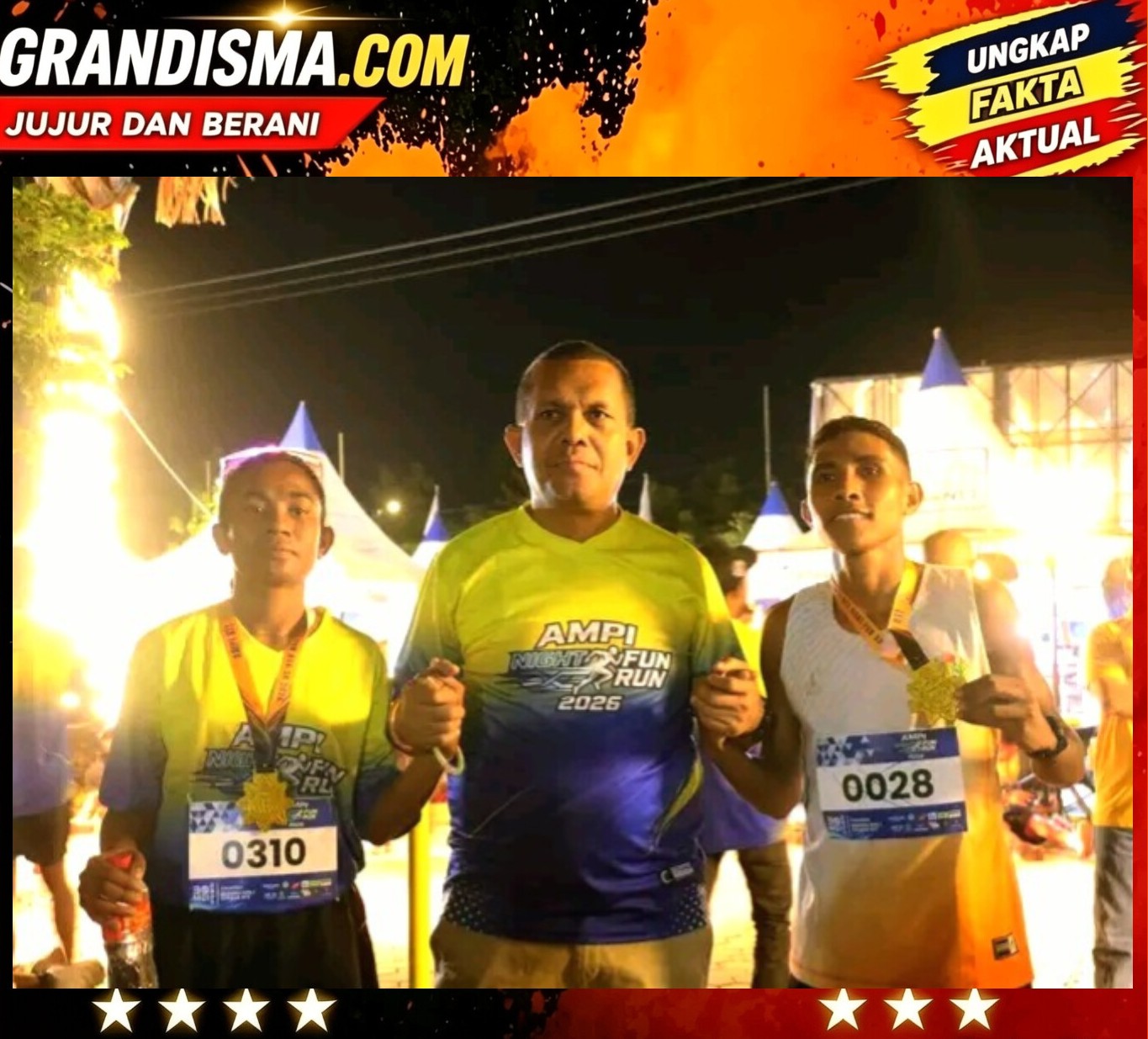Atlet Muda TTS Kuasai Podium AMPI Fun Run Night Kupang 2026