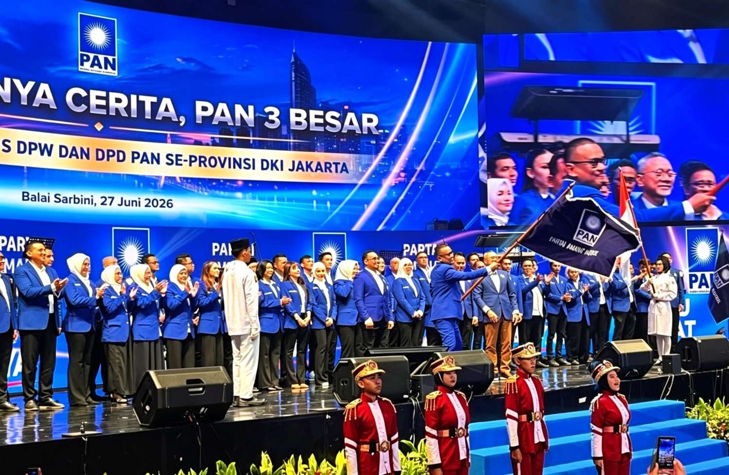 Sejumlah Menteri Kabinet Merah Putih Hadiri Pengukuhan Pengurus Baru PAN DKI Jakarta