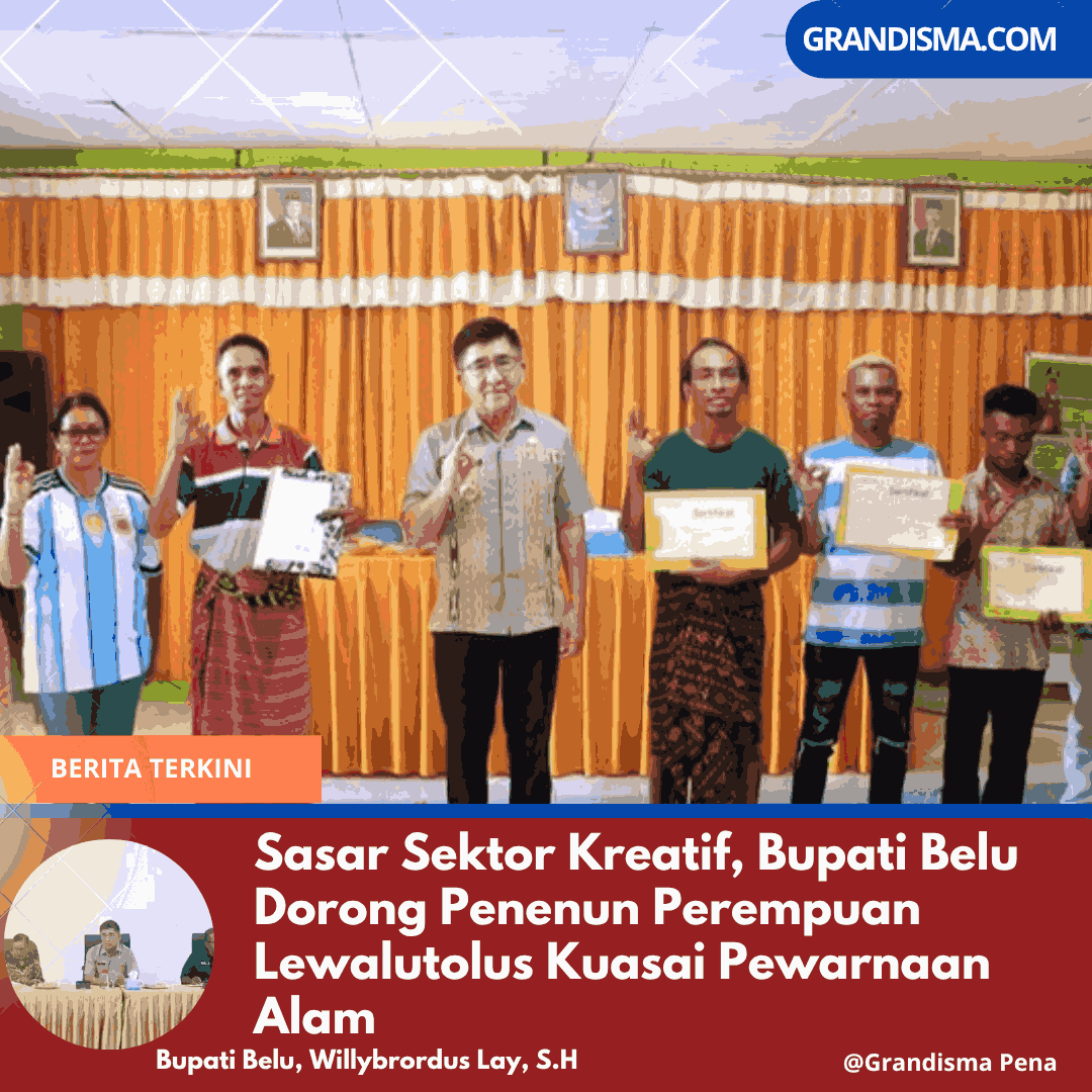Sasar Sektor Kreatif, Bupati Belu Dorong Penenun Perempuan Lewalutolus Kuasai Pewarnaan Alam