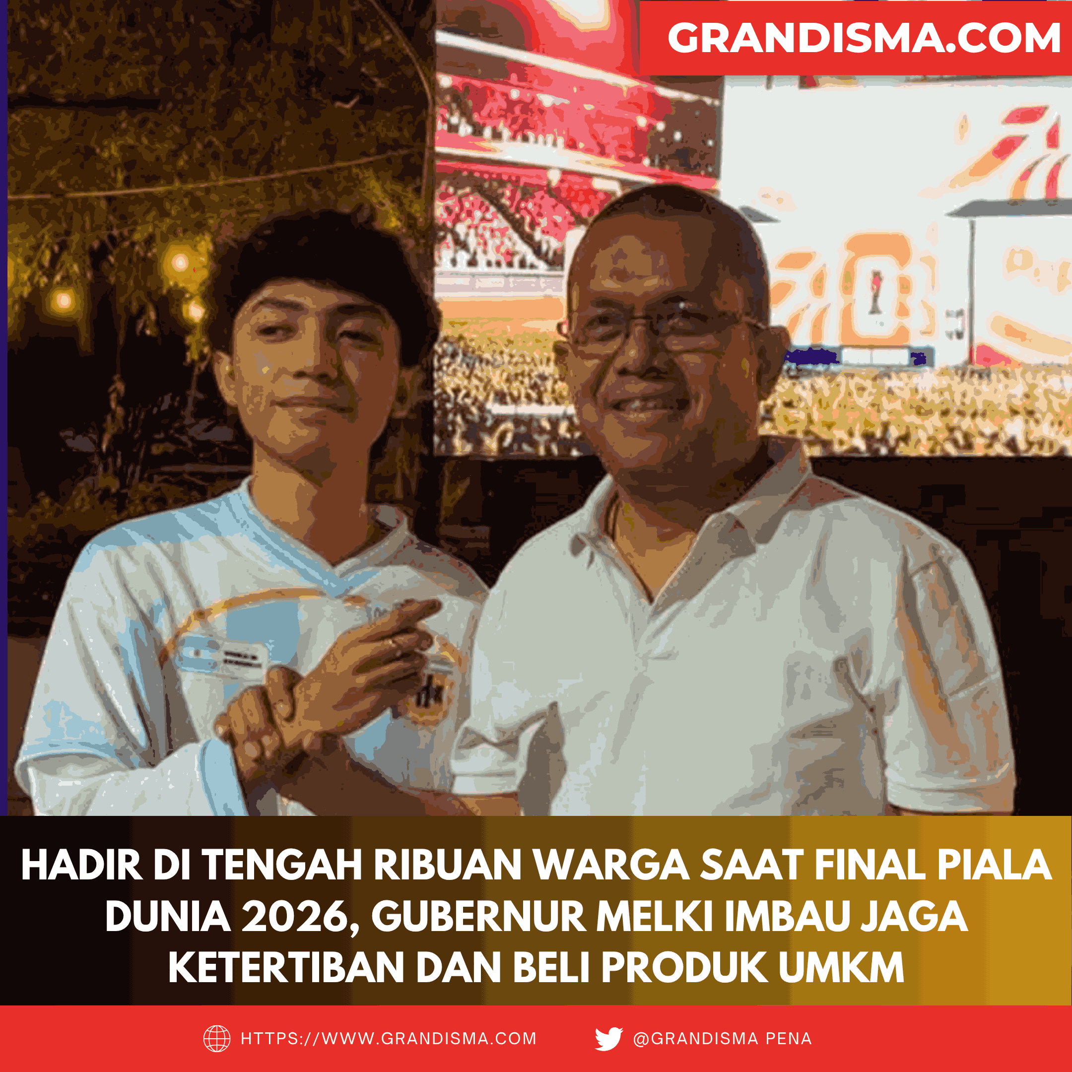 Tingkat Antusiasme Nobar Final Piala Dunia di NTT Tertinggi, Gubernur Tegaskan Pelayanan ASN Tetap Normal