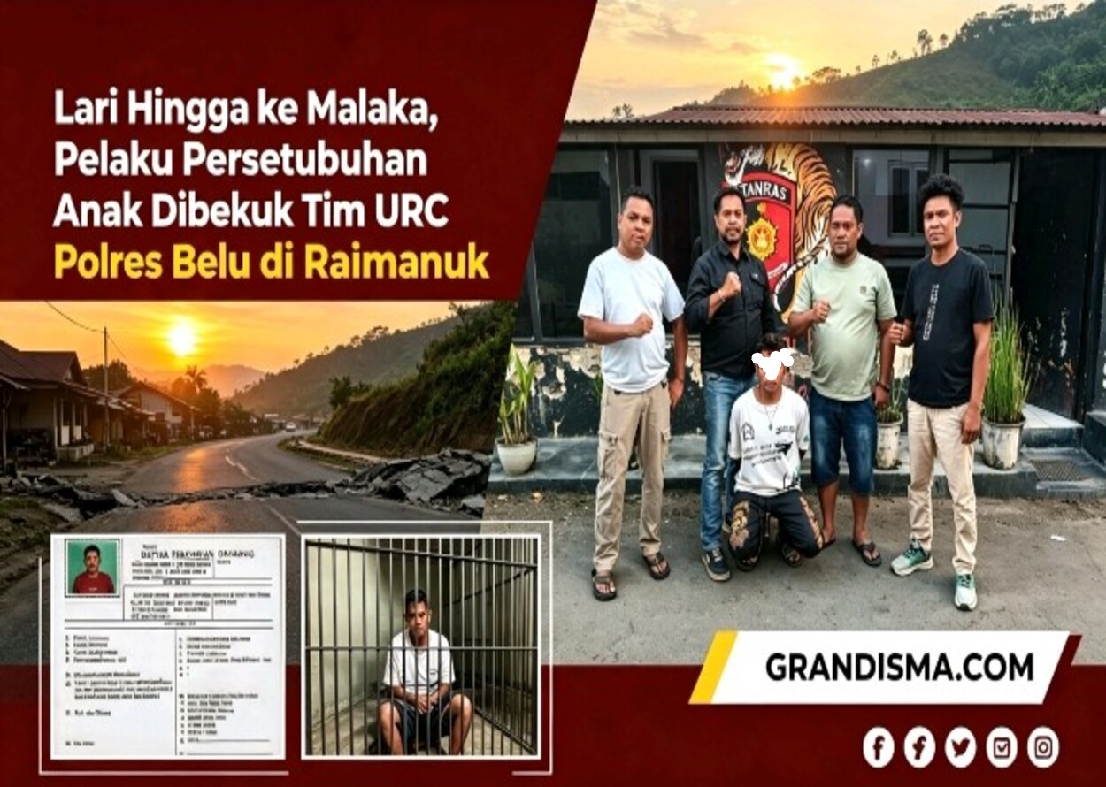 Lari Hingga ke Malaka, Pelaku Persetubuhan Anak Dibekuk Tim URC Polres Belu di Raimanuk