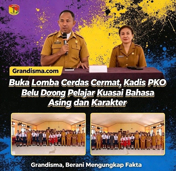 Buka Lomba Cerdas Cermat, Kadis PKO Belu Dorong Pelajar Kuasai Bahasa Asing dan Karakter