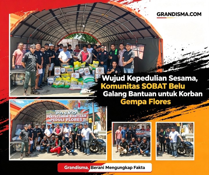 Wujud Kepedulian Sesama, Komunitas SOBAT Belu Galang Bantuan untuk Korban Gempa Flores