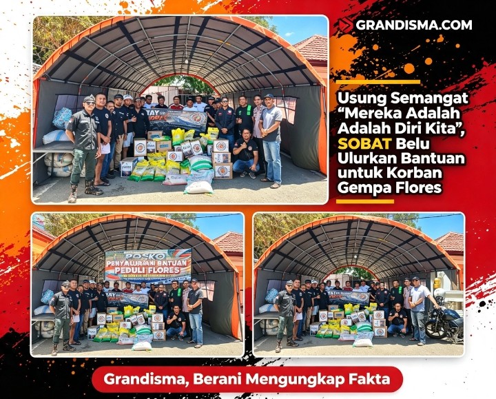 Usung Semangat "Mereka Adalah Diri Kita", SOBAT Belu Ulurkan Bantuan untuk Korban Gempa Flores