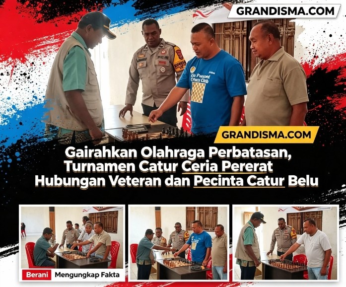 Gairahkan Olahraga Perbatasan, Turnamen Catur Ceria Pererat Hubungan Veteran dan Pecinta Catur Belu