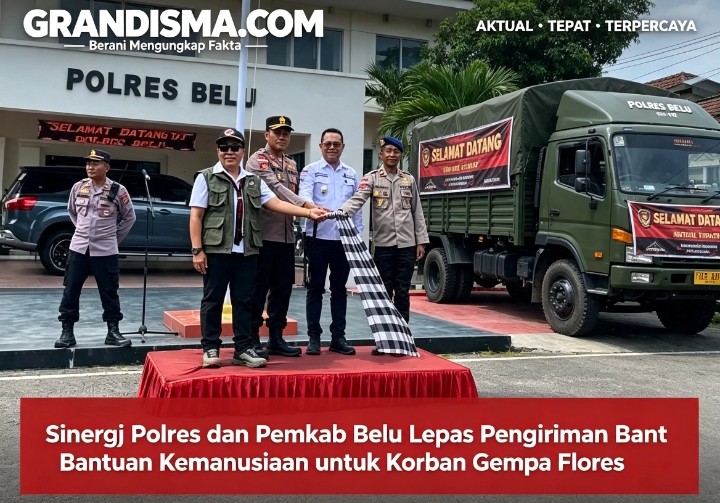 Sinergi Polres dan Pemkab Belu Lepas Pengiriman Bantuan Kemanusiaan untuk Korban Gempa Flores
