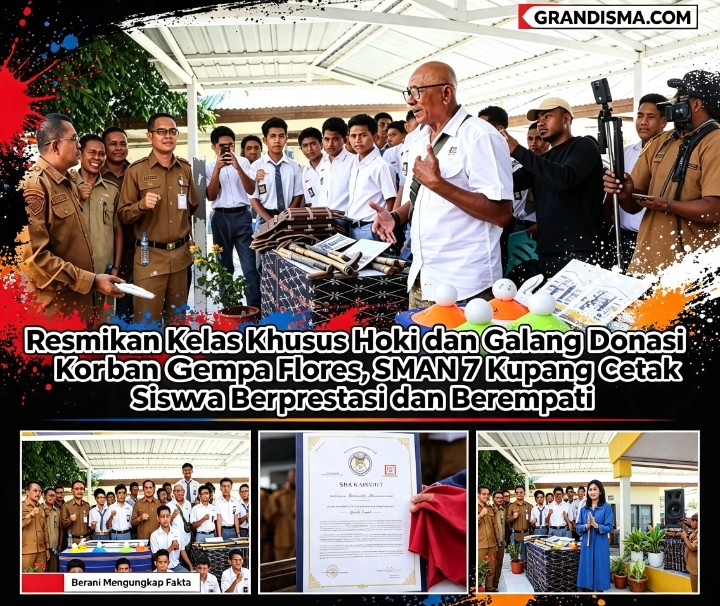 Resmikan Kelas Khusus Hoki dan Galang Donasi Korban Gempa Flores, SMAN 7 Kupang Cetak Siswa Berprestasi dan Berempati