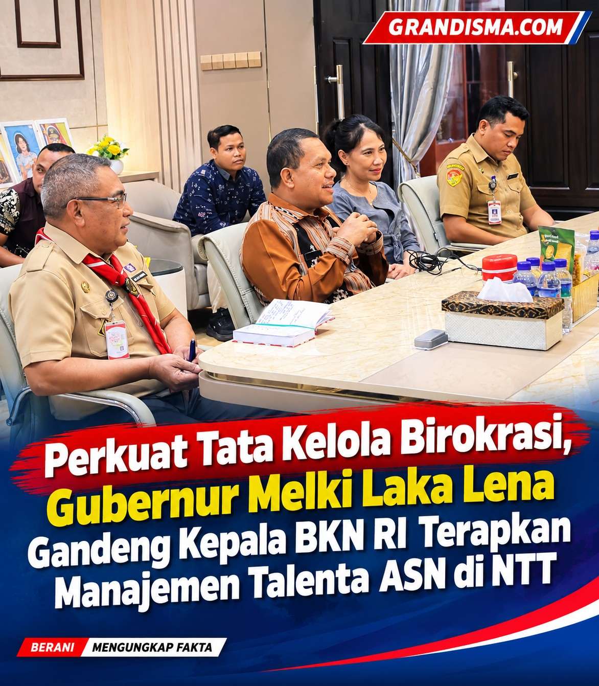Perkuat Tata Kelola Birokrasi, Gubernur Melki Laka Lena Gandeng Kepala BKN RI Terapkan Manajemen Talenta ASN di NTT