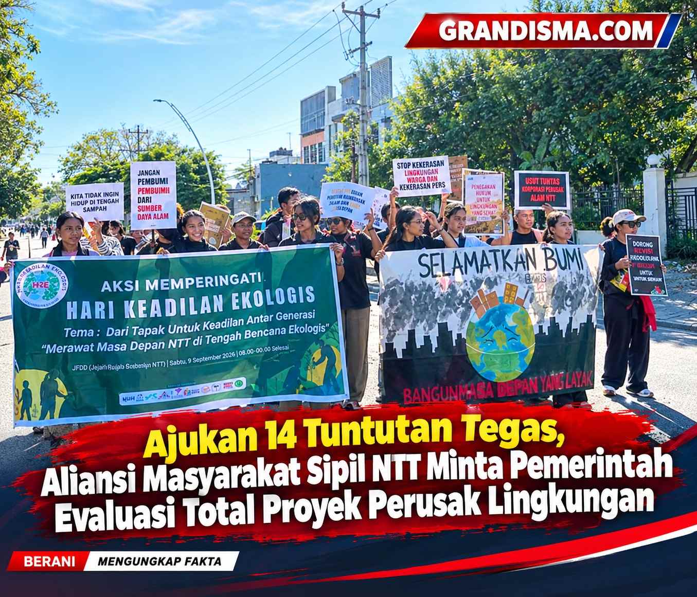 Ajukan 14 Tuntutan Tegas, Aliansi Masyarakat Sipil NTT Minta Pemerintah Evaluasi Total Proyek Perusak Lingkungan