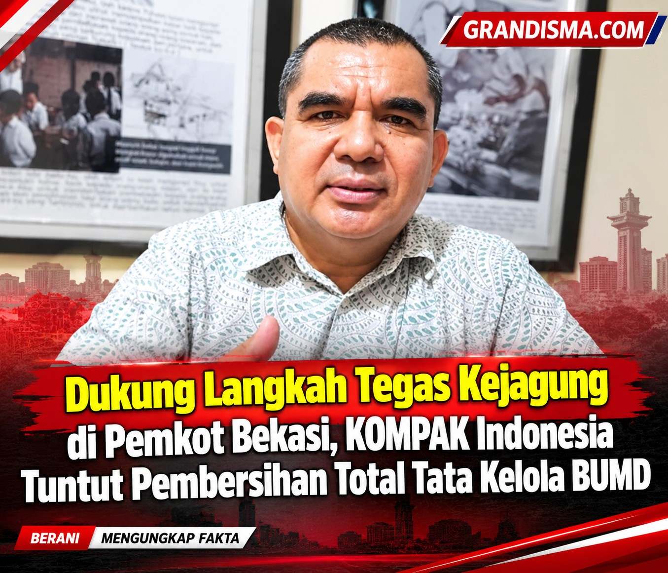 Dukung Langkah Tegas Kejagung di Pemkot Bekasi, KOMPAK Indonesia Tuntut Pembersihan Total Tata Kelola BUMD