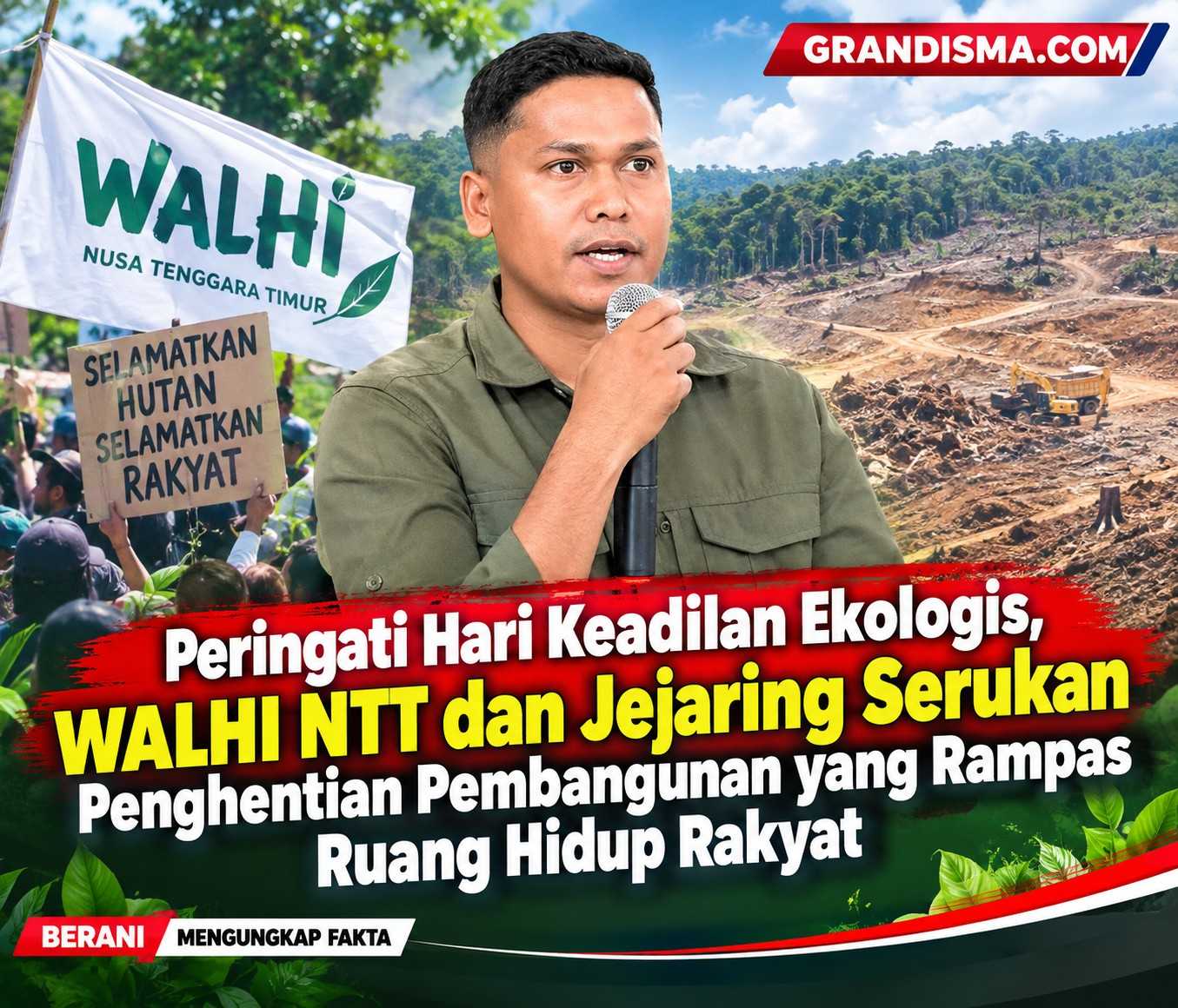 WALHI NTT Bersama GAMKI dan GMKI Desak Pemerintah Periksa Kegiatan PT Bumi Indah di Kali Pamalar