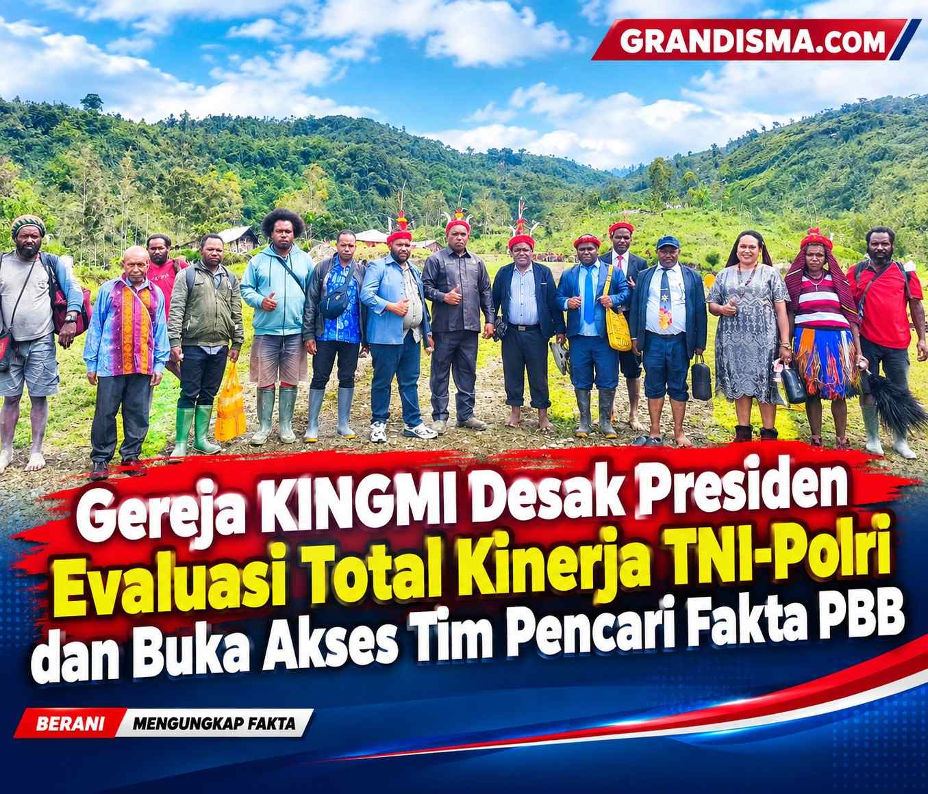 Gereja KINGMI Desak Presiden Evaluasi Total Kinerja TNI-Polri dan Buka Akses Tim Pencari Fakta PBB