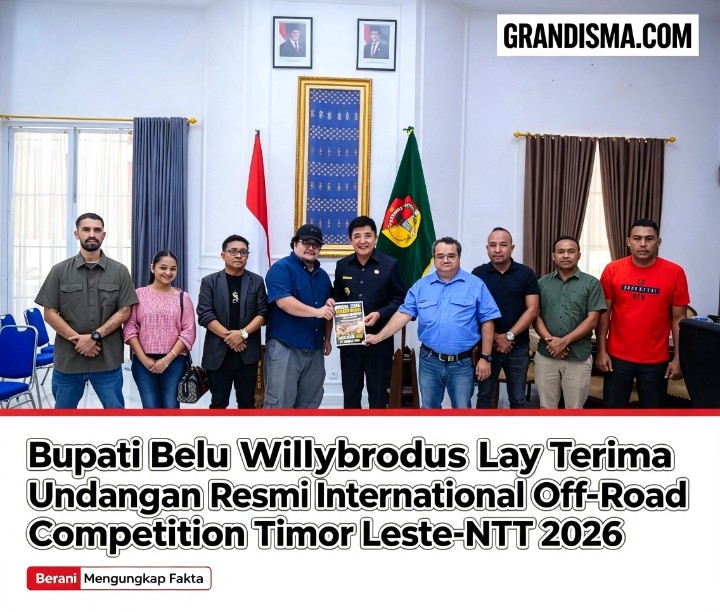 Bupati Belu Willybrodus Lay Terima Undangan Resmi International Off-Road Competition Timor Leste–NTT 2026