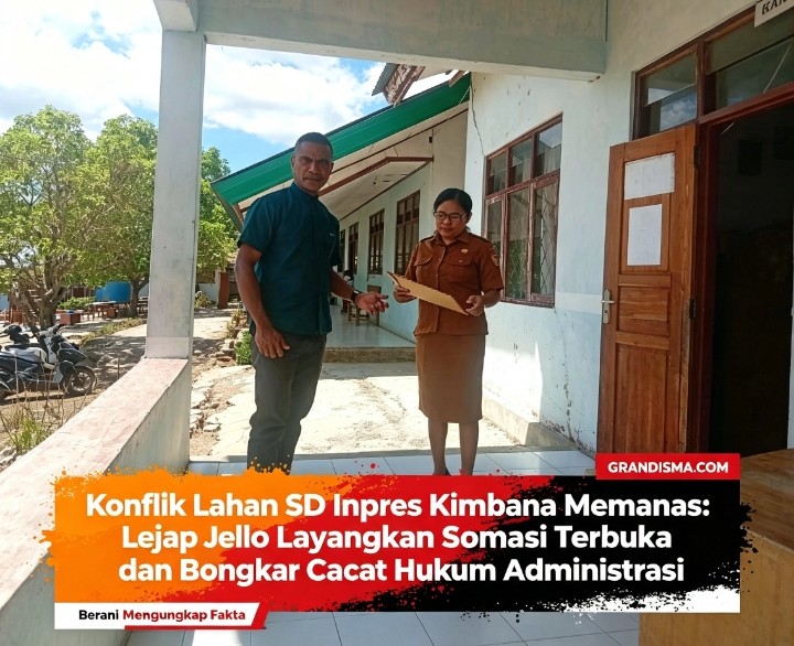 Konflik Lahan SD Inpres Kimbana Memanas: Lejap Jello Layangkan Somasi Terbuka dan Bongkar Cacat Hukum Administrasi