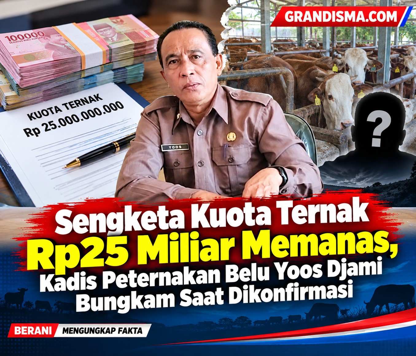 Sengketa Kuota Ternak Rp25 Miliar Memanas, Kadis Peternakan Belu Yoos Djami Bungkam Saat Dikonfirmasi
