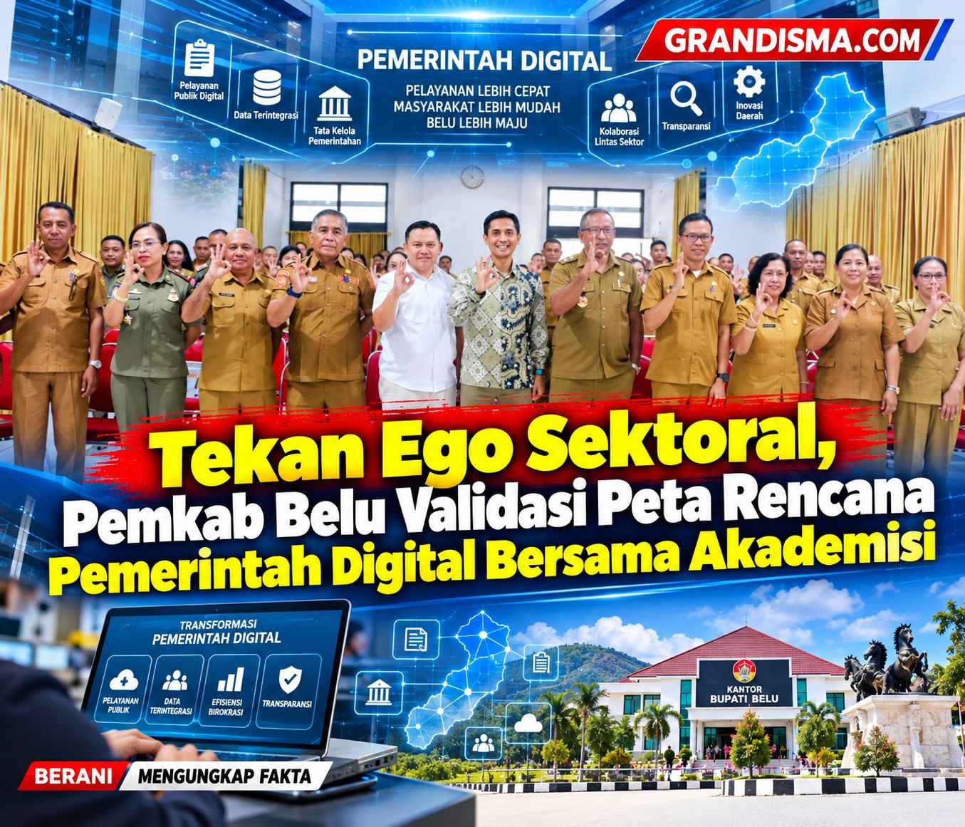 Tekan Ego Sektoral, Pemkab Belu Validasi Peta Rencana Pemerintah Digital Bersama Akademisi