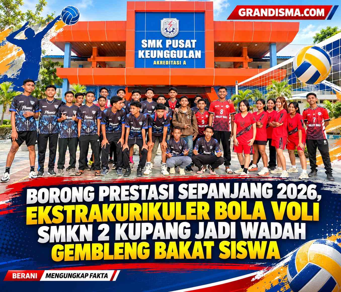 Borong Prestasi Sepanjang 2026, Ekstrakurikuler Bola Voli SMKN 2 Kupang Jadi Wadah Gembleng Bakat Siswa