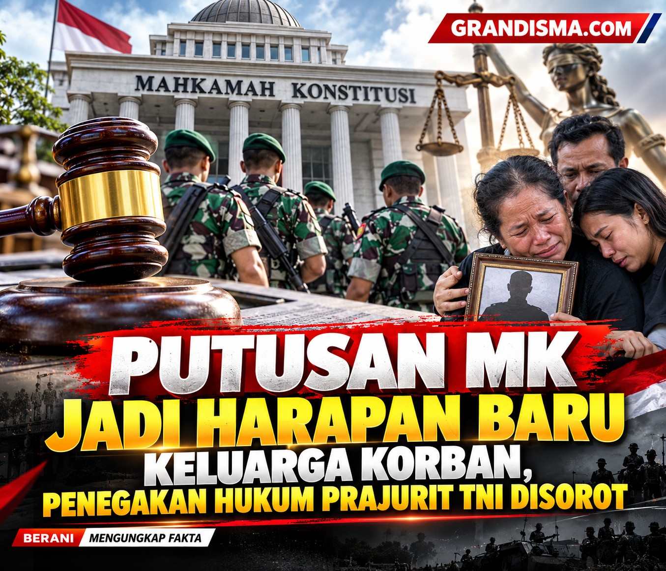 Putusan MK Jadi Harapan Baru Keluarga Korban, Penegakan Hukum Prajurit TNI Disorot