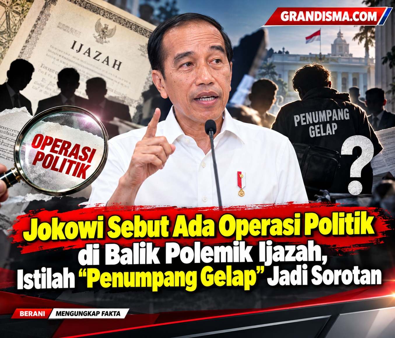 Jokowi Sebut Ada Operasi Politik di Balik Polemik Ijazah, Istilah “Penumpang Gelap” Jadi Sorotan