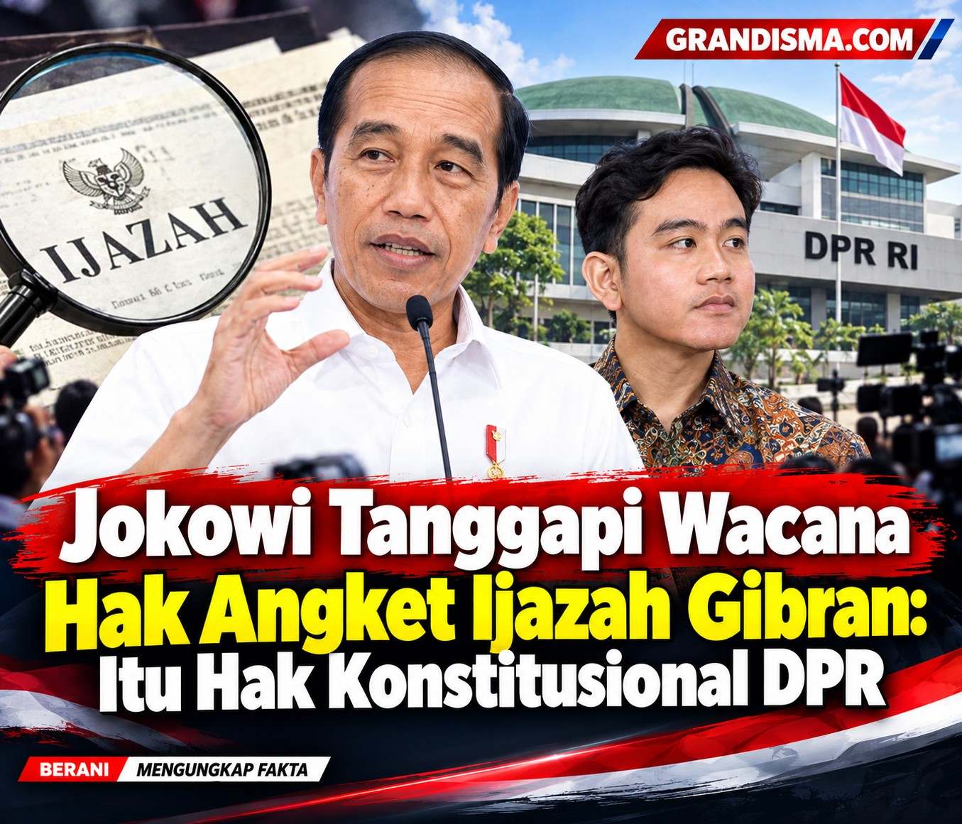 Jokowi Tanggapi Wacana Hak Angket Ijazah Gibran: Itu Hak Konstitusional DPR