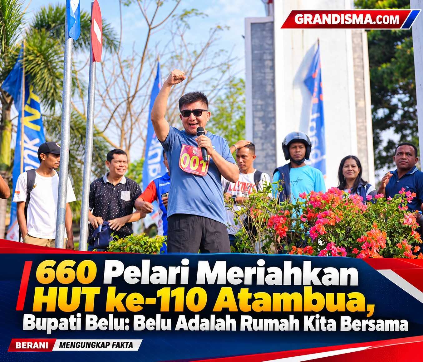 660 Pelari Meriahkan HUT ke-110 Atambua, Bupati Belu: Belu Adalah Rumah Kita Bersama
