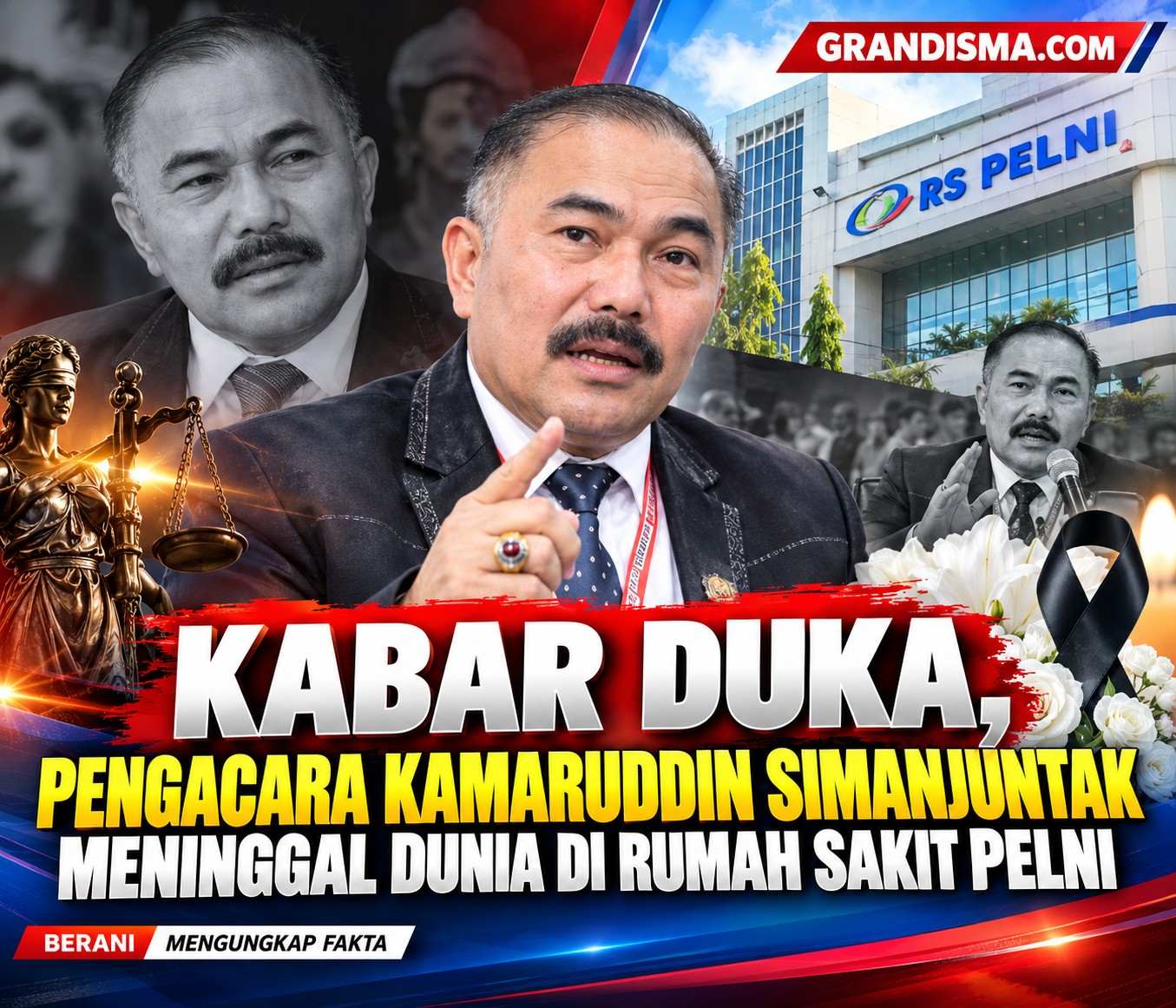 Kabar Duka, Pengacara Kamaruddin Simanjuntak Meninggal Dunia di Rumah Sakit Pelni