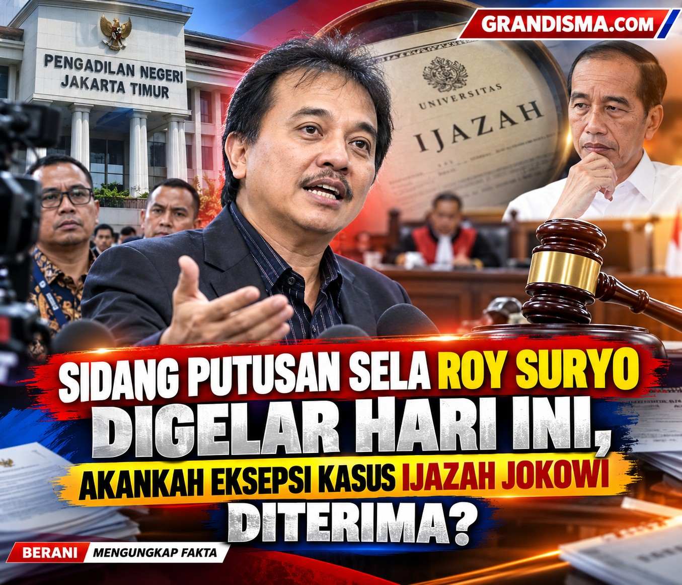 Sidang Putusan Sela Roy Suryo Digelar Hari Ini, Akankah Eksepsi Kasus Ijazah Jokowi Diterima?