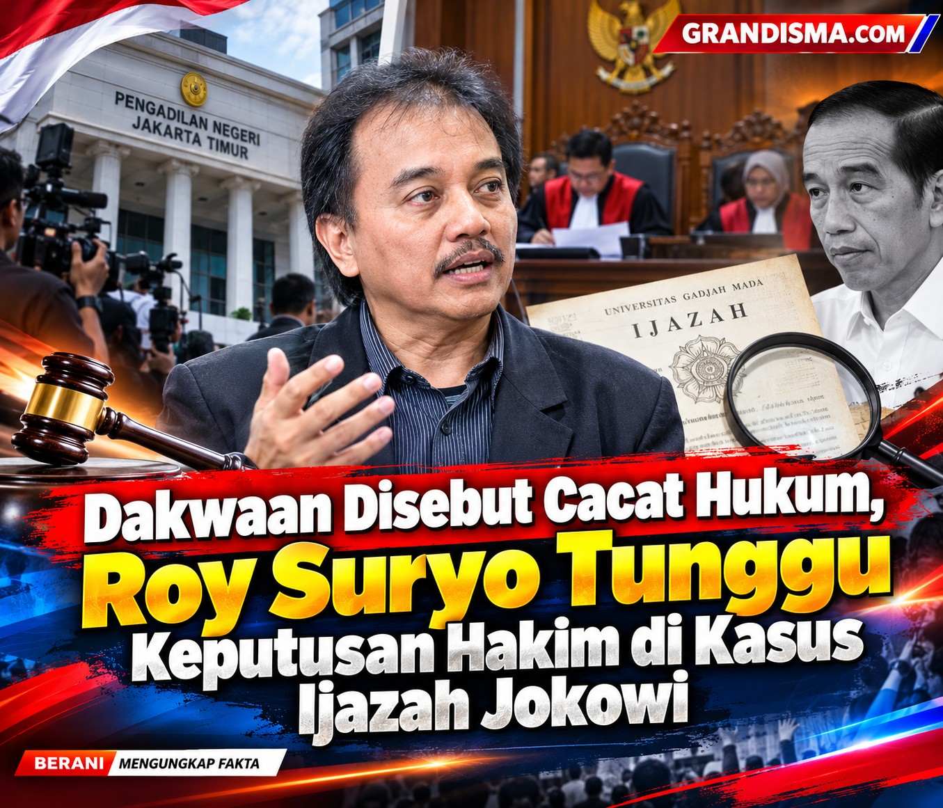 Dakwaan Disebut Cacat Hukum, Roy Suryo Tunggu Keputusan Hakim di Kasus Ijazah Jokowi