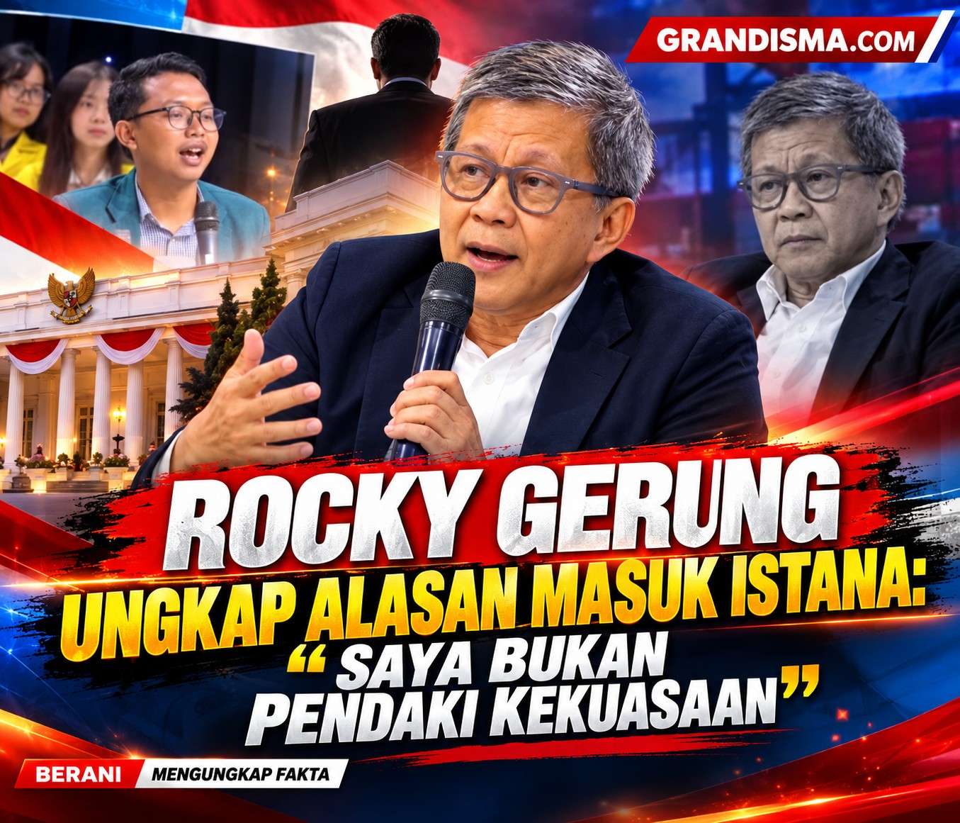 Rocky Gerung Ungkap Alasan Masuk Istana: Saya Bukan Pendaki Kekuasaan