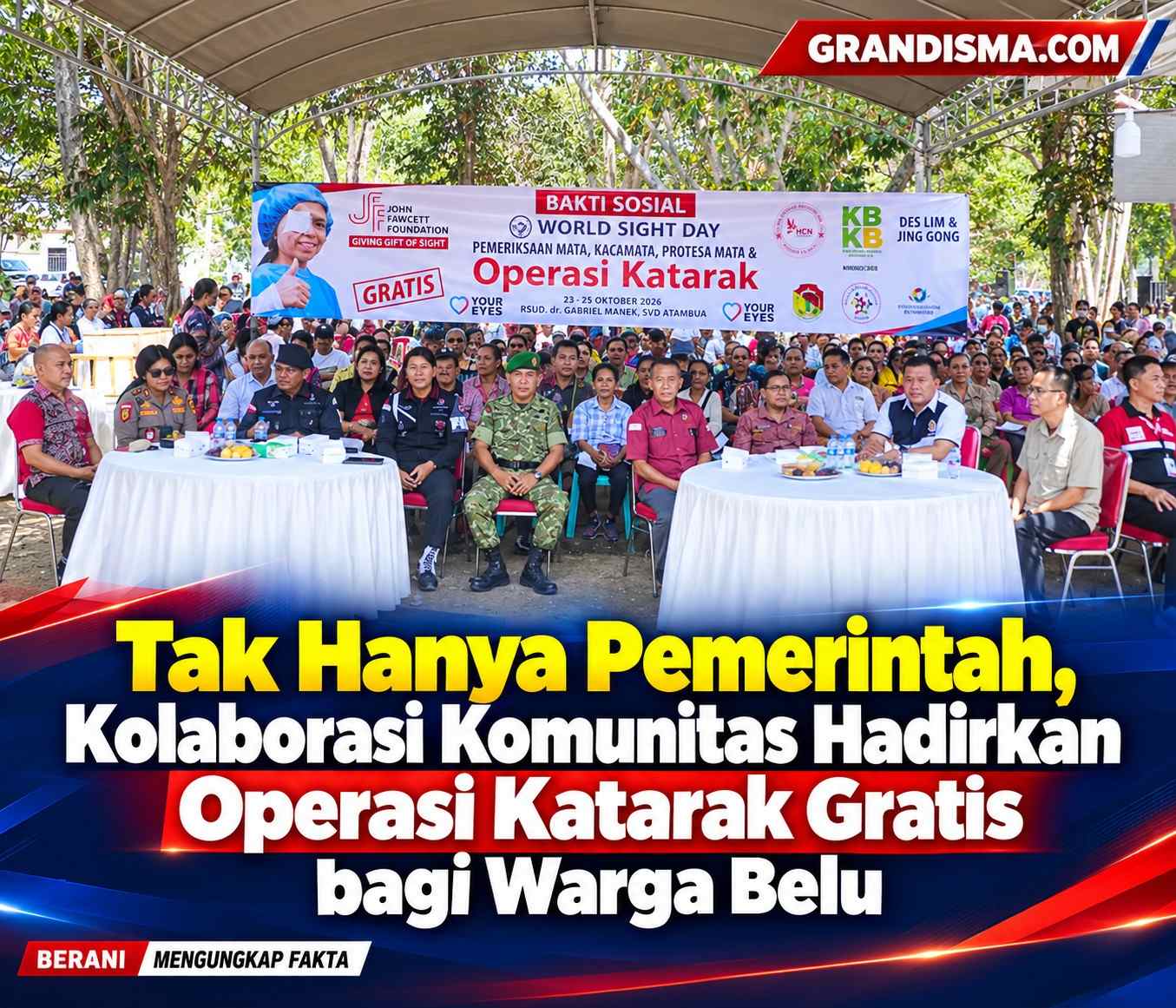 Tak Hanya Pemerintah, Kolaborasi Komunitas Hadirkan Operasi Katarak Gratis bagi Warga Belu