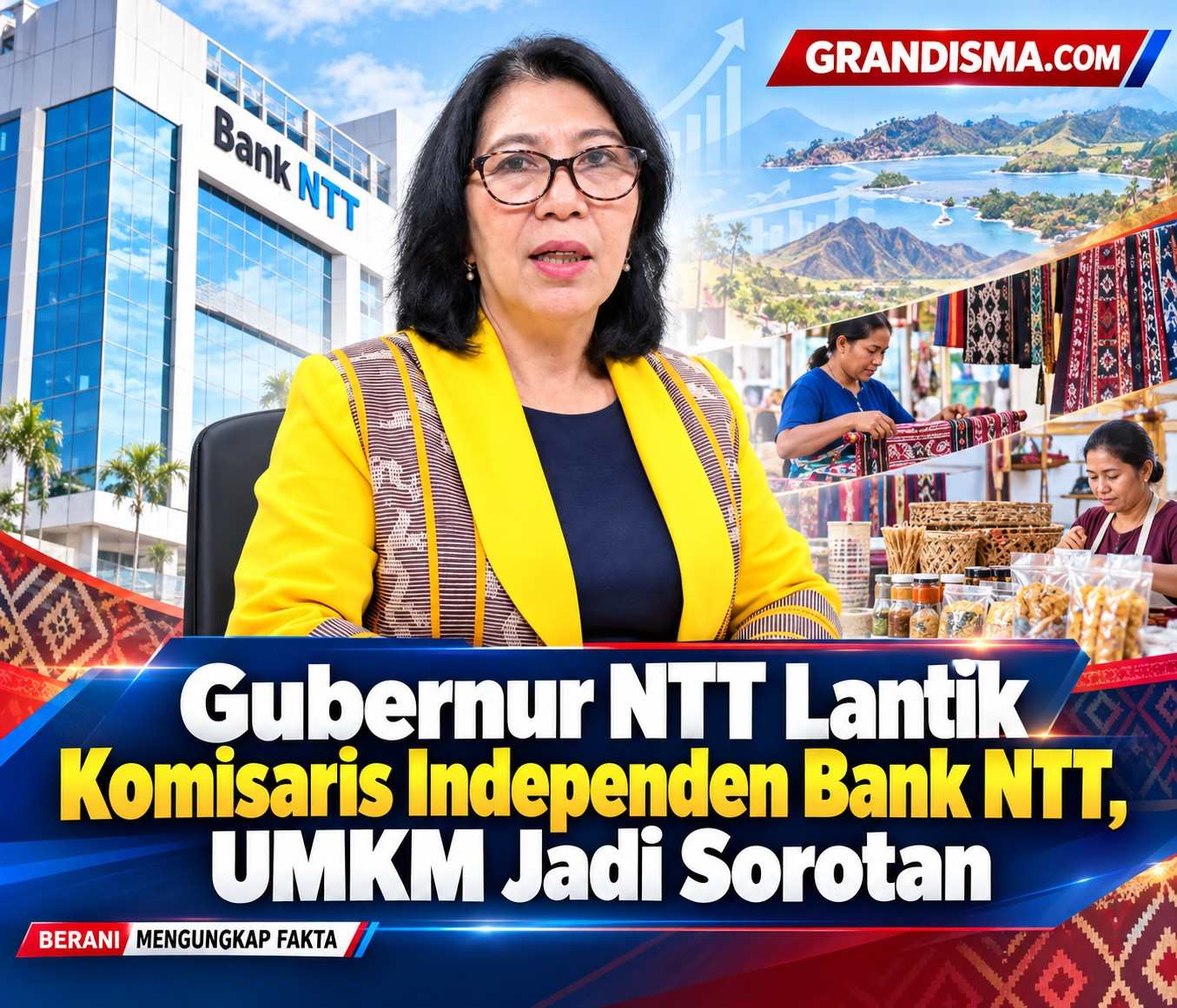 Gubernur NTT Lantik Komisaris Independen Bank NTT, UMKM Jadi Sorotan