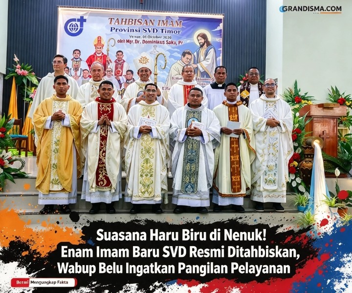 Suasana Haru Biru di Nenuk! Enam Imam Baru SVD Resmi Ditahbiskan, Wabup Belu Ingatkan Panggilan Pelayanan